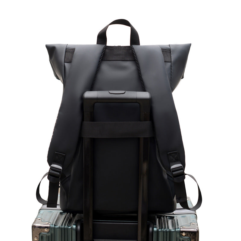Men's Roll Top Waterproof Computer Commuter Large Travel Bags
