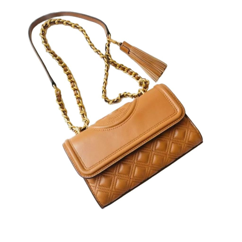 Women's High Quality Rhombus Tassel Chain High-grade Women's Shoulder Bag