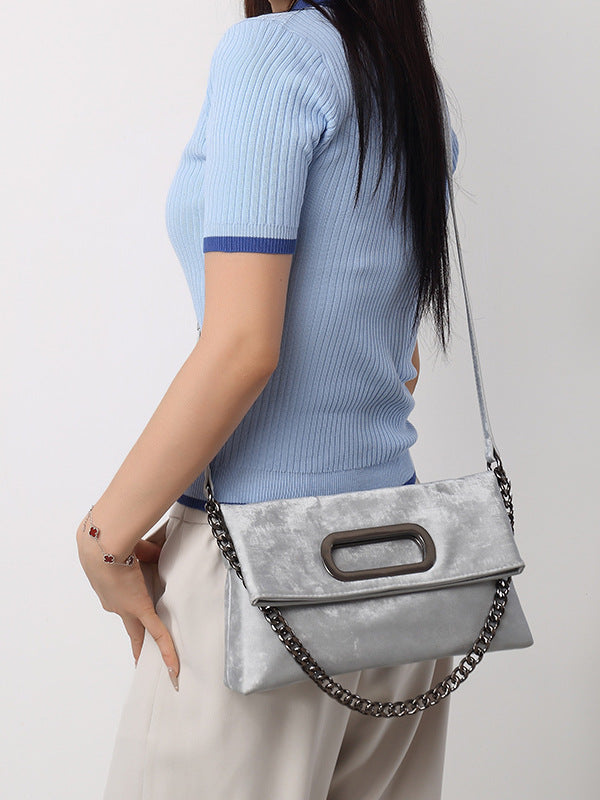 Women's Chain Baguette Underarm Elegant Light Luxury Minority Women's Handbag