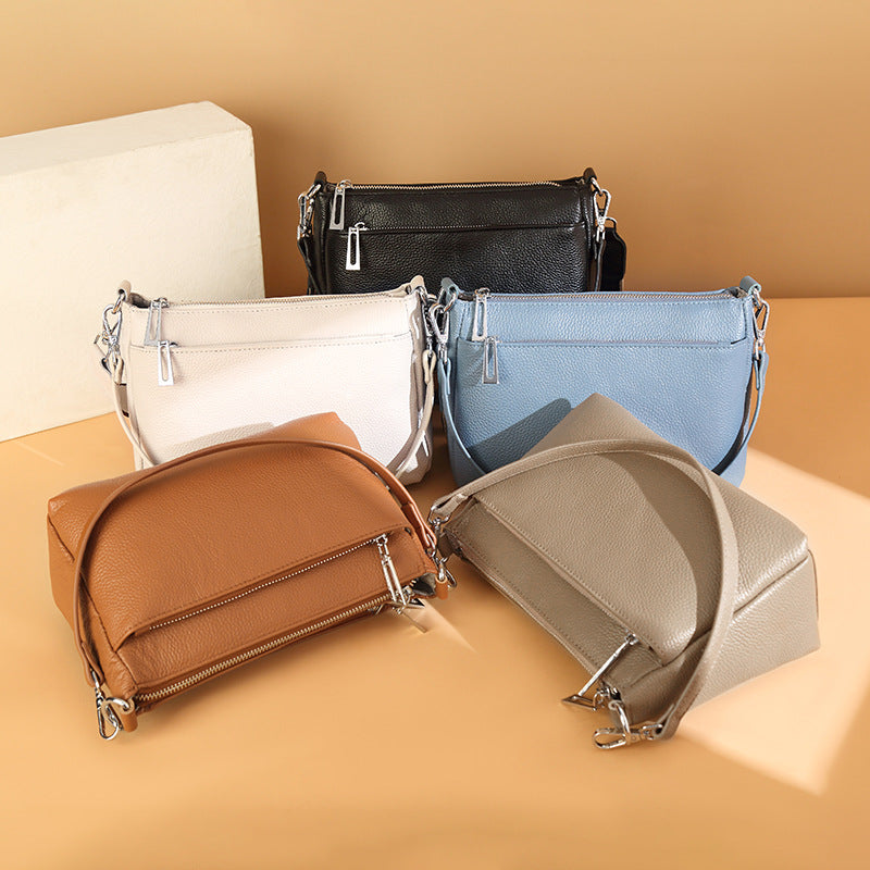 Women's Genuine Leather Korean Style Simple Fashion Women's Shoulder Bag