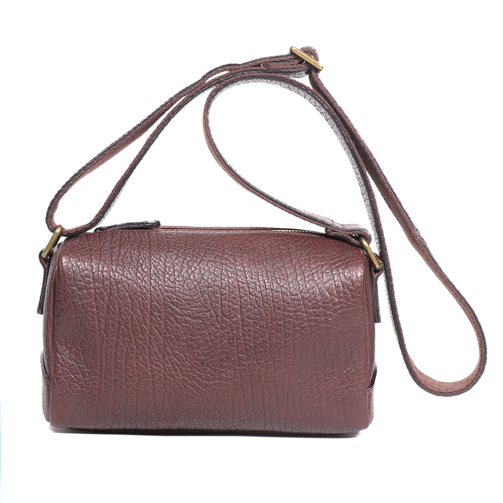Style Fashion Design Simple Horizontal Genuine Leather Trendy Good-looking Top Shoulder Bags