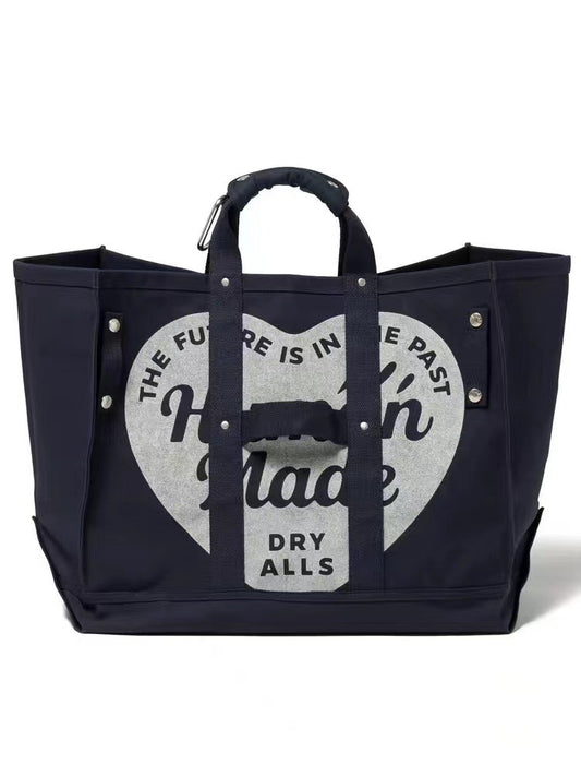 Graceful Cool Tooling Love Logo Canvas Handbags