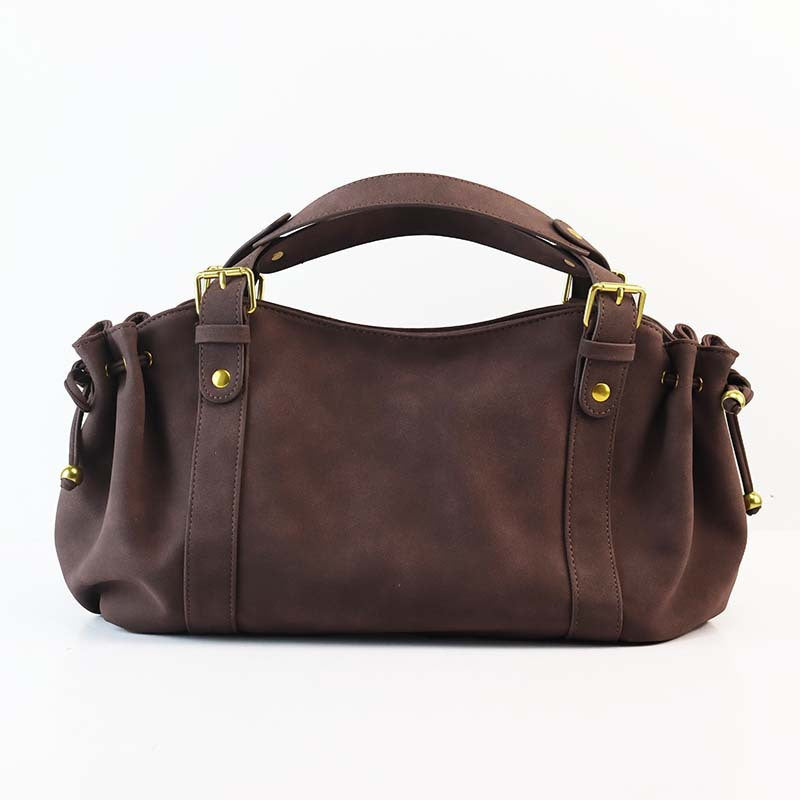 Women's Mild Luxury Retro Drawstring Baguette Niche Underarm Portable Leisure Women's Messenger Bag