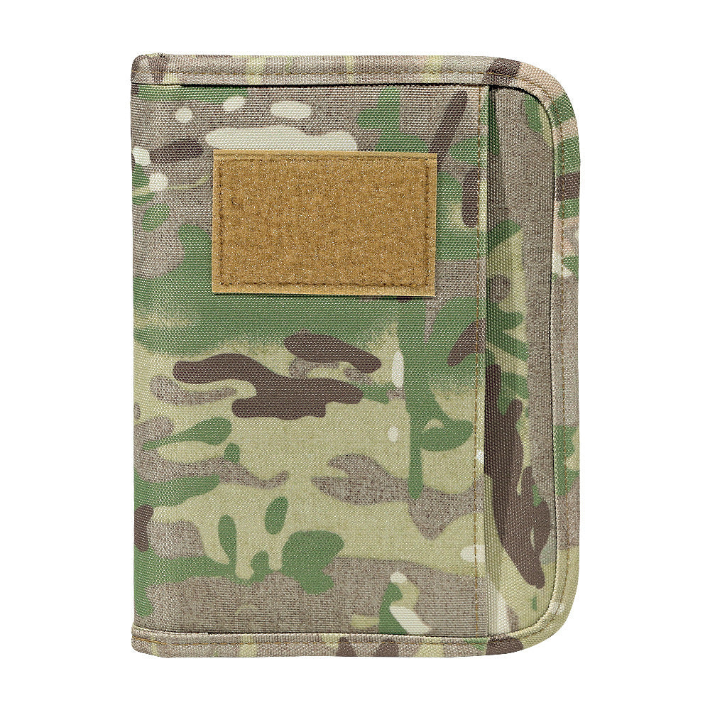 Tactics Portable Notepad Loose-leaf Removable Notebook Protective Outdoor Camouflage, Military Fan Bag