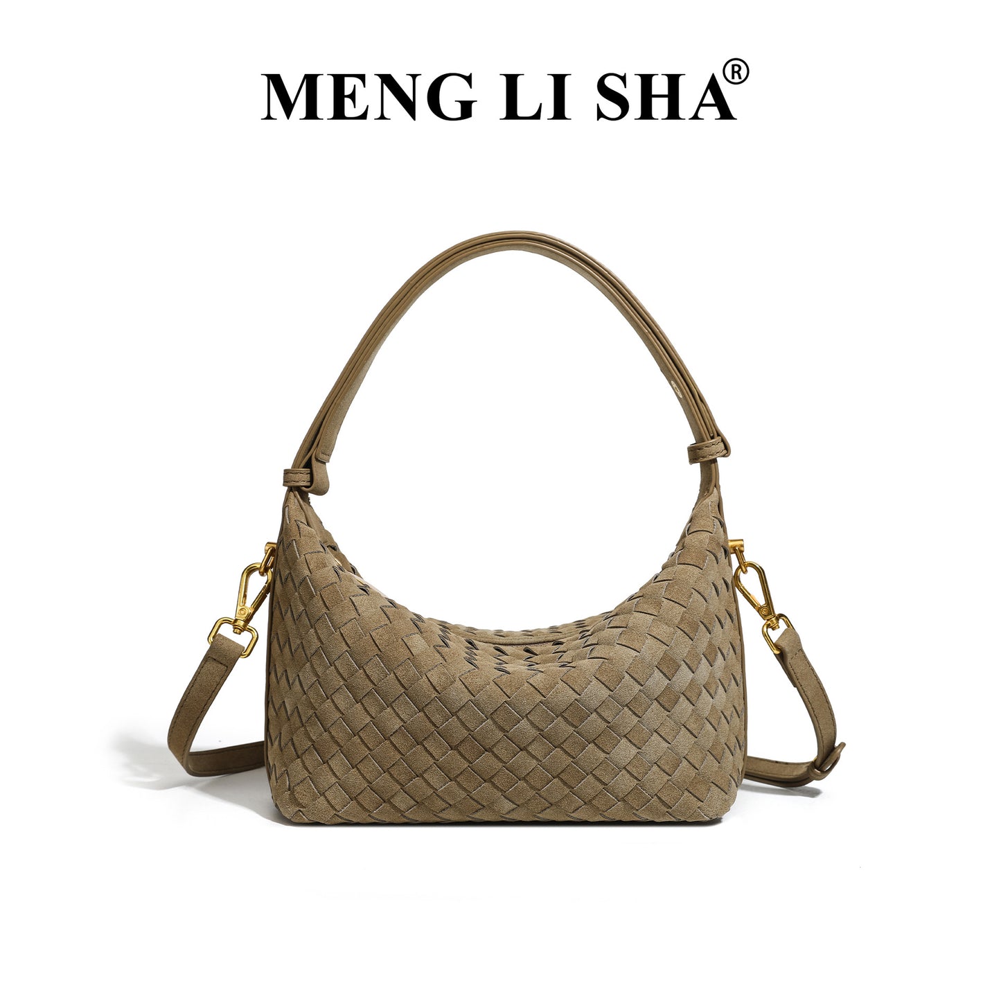 Women's Niche Matte Leather Woven Simple Retro Commuter Bags