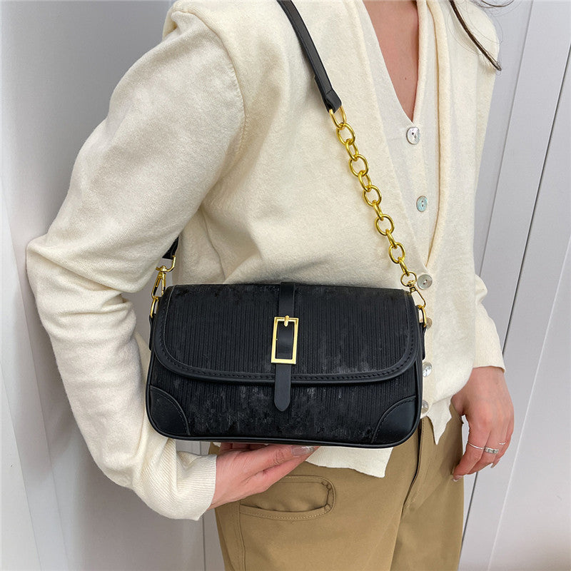 Women's Fashion Stitching Spring Simple Popular Temperament Women's Shoulder Bag