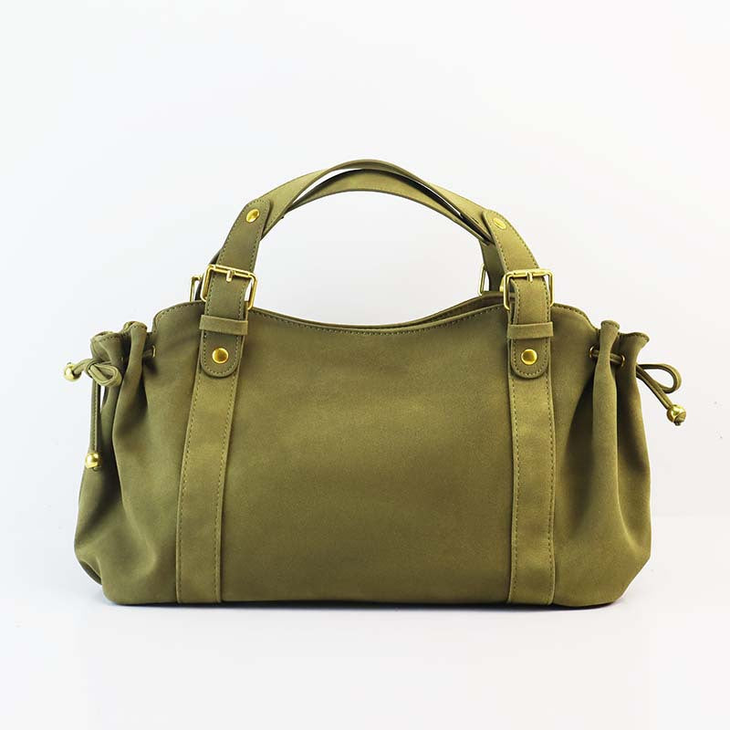 Women's Mild Luxury Retro Drawstring Baguette Niche Underarm Portable Leisure Women's Messenger Bag