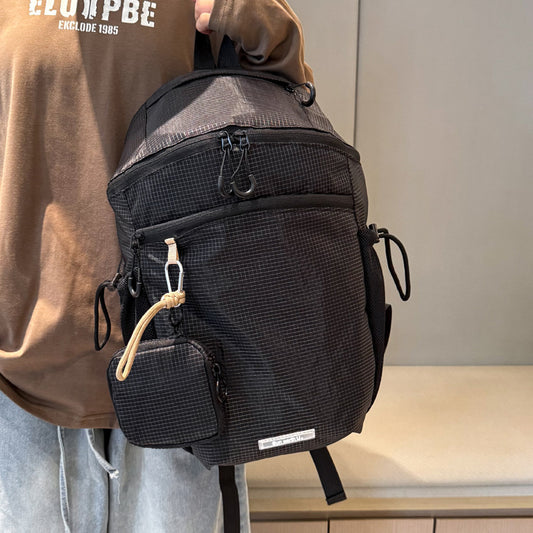 Women's & Men's Simple Nylon Lightweight Large Capacity Junior's Leisure Backpack