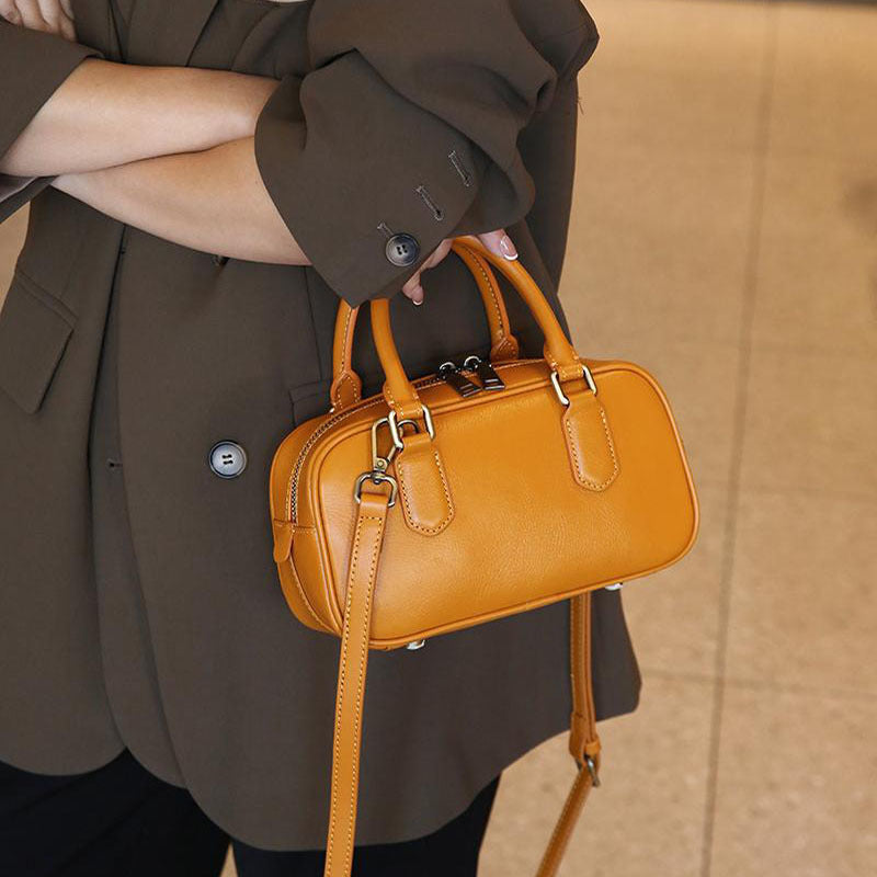 Women's First Layer Cowhide Female Temperament Genuine Leather Versatile Women's Shoulder Bag