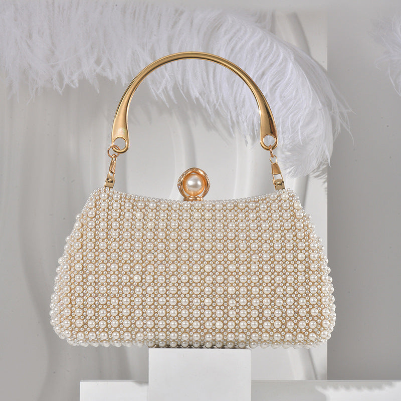 Pearl Hand Banquet Dress Temperament High Dinner Bag