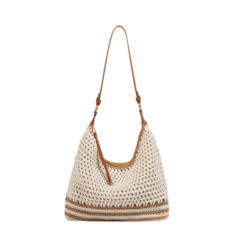 Hollow Woven Vacation Beach Fashion Large Tote Bags
