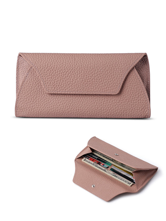 Women's Genuine Leather Long Clutch Design Exquisite Ladies Wallet