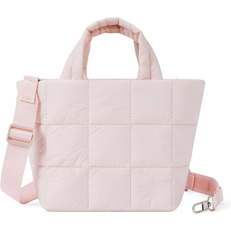 Soft Quilted Down Lightweight Nylon Fashion Women's Messenger Bag