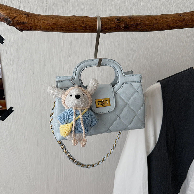 Classic Style Portable Texture Chain Fashionable Shoulder Bags