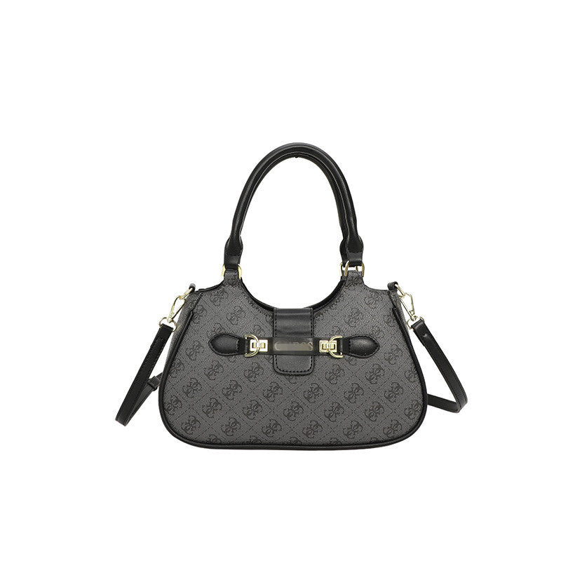 Fashion Retro Stitching Chain Portable Printing Women's Shoulder Bag
