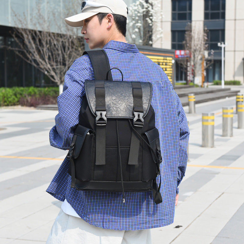 Design Fashionable Large Capacity High Sense Cover Type Commuter Backpacks