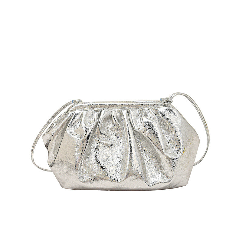 Textured Shell Autumn Advanced Texture Clip Pleated Bags