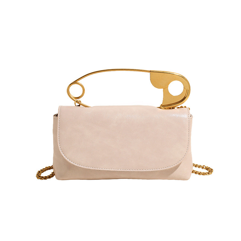 Winter High-grade Retro Pin Fashionable Chain Shoulder Bags