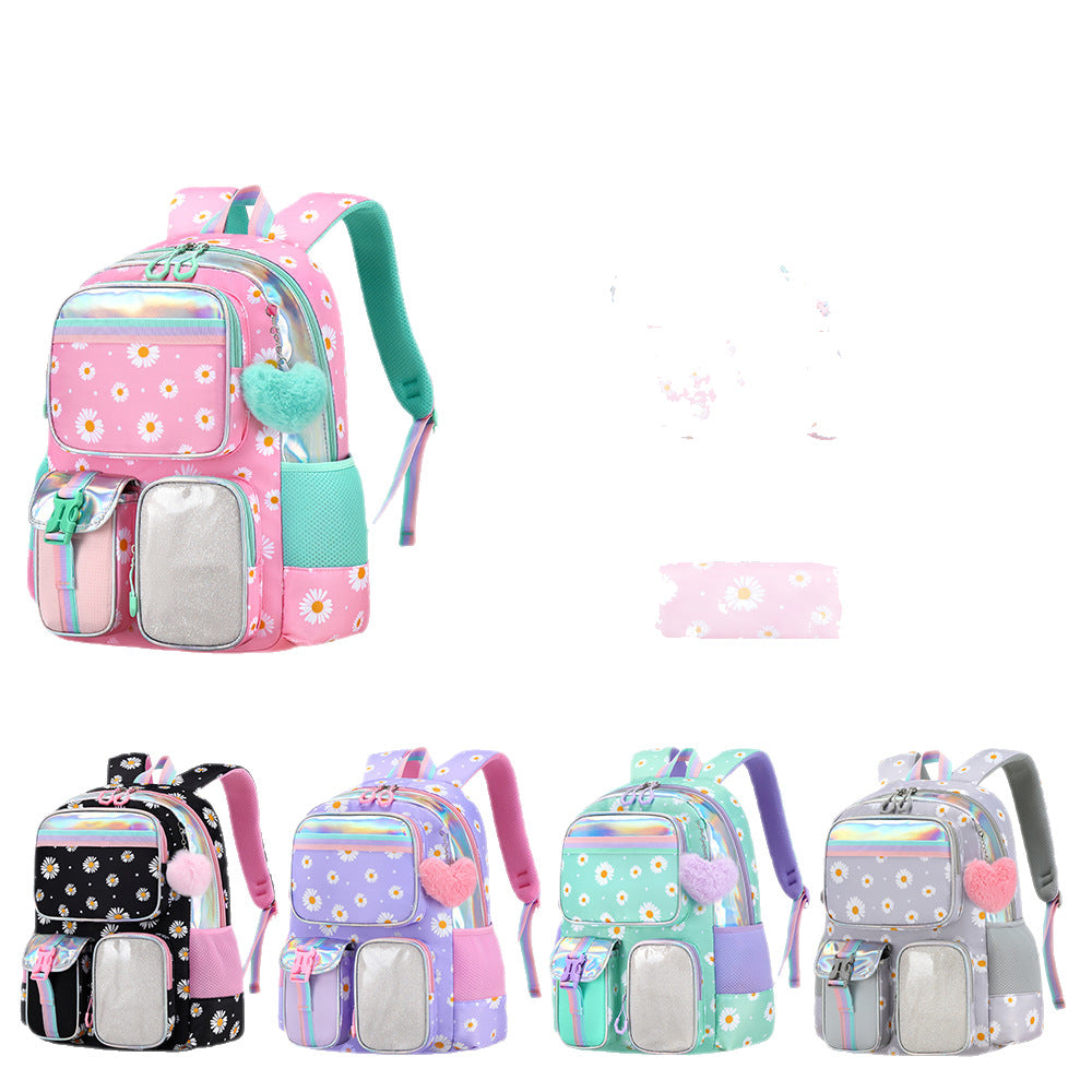 Printed Waterproof Little Daisy Cute For Primary School Bag