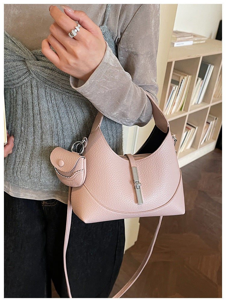 Women's Korean Style Niche Soft Leather Lazy Temperament Women's Messenger Bag