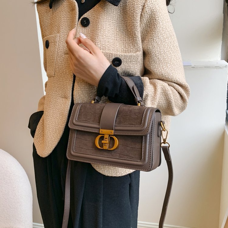 Advanced Texture Design Western Style Light Small Square Bags