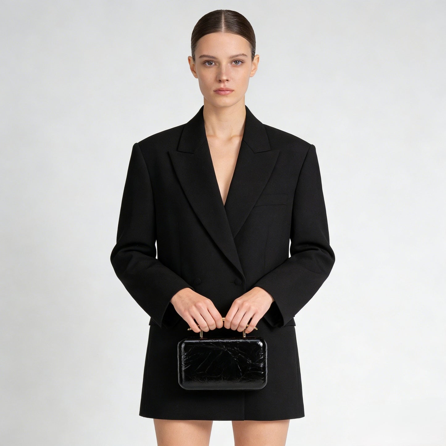 Elegant Golden Shape Clutch Light Luxury Bags