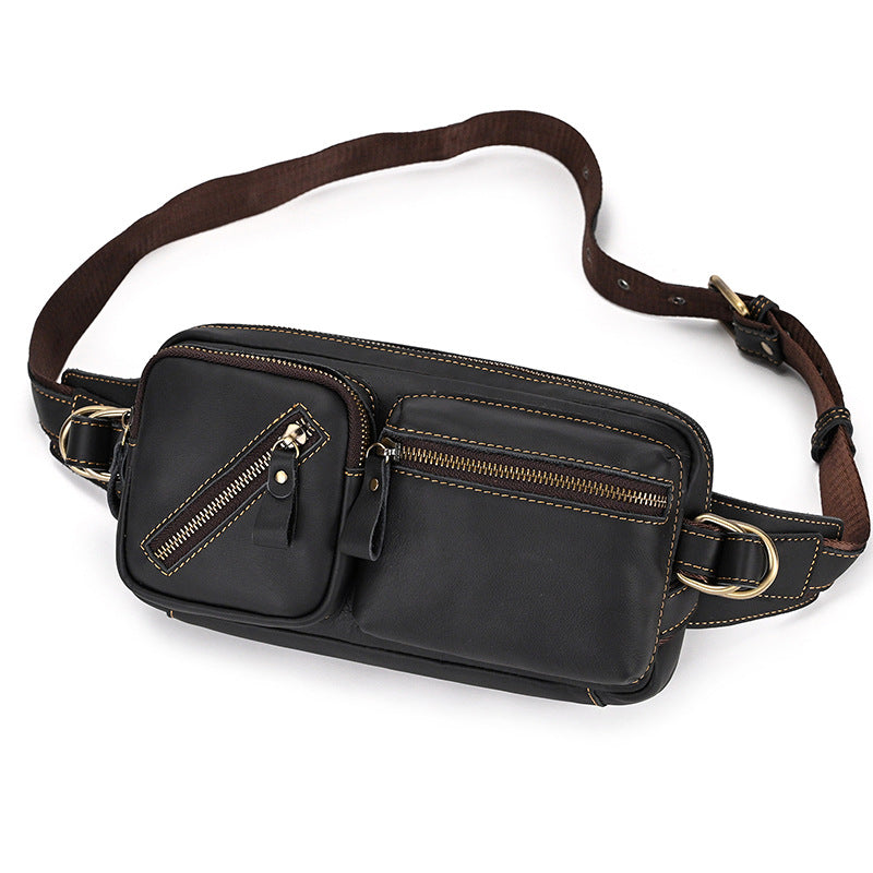 Glamorous Charming Men's Leather Oil Cowhide Bags