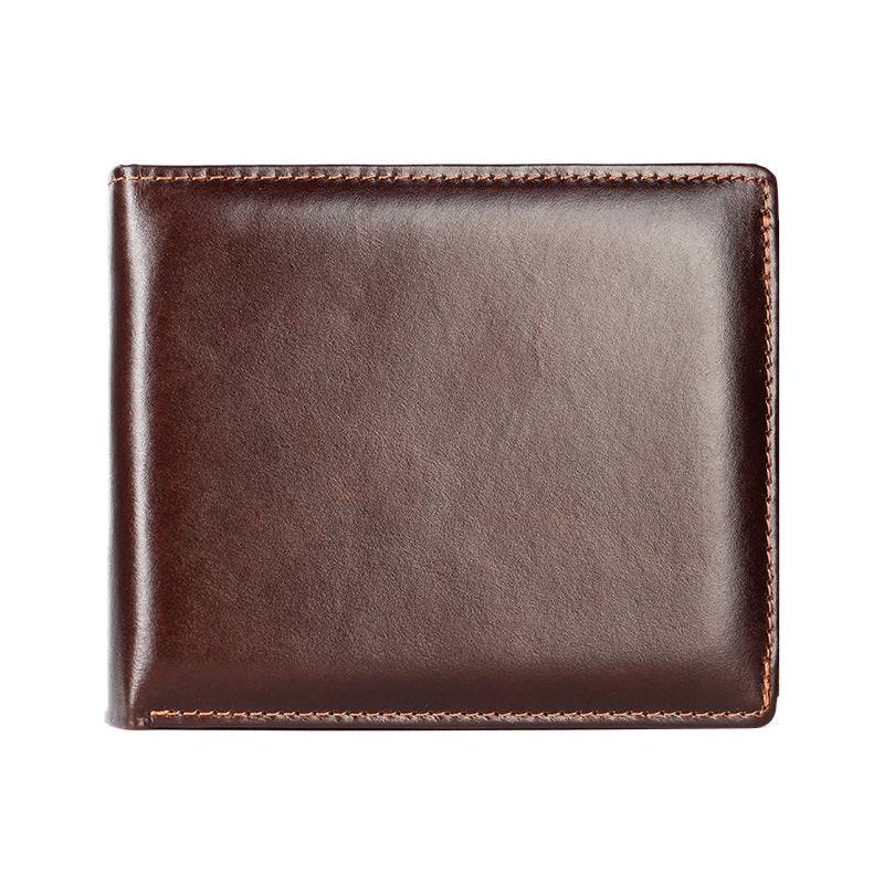 Women's & Men's Cowhide Short With Pocket Trendy Multi Men's Wallet
