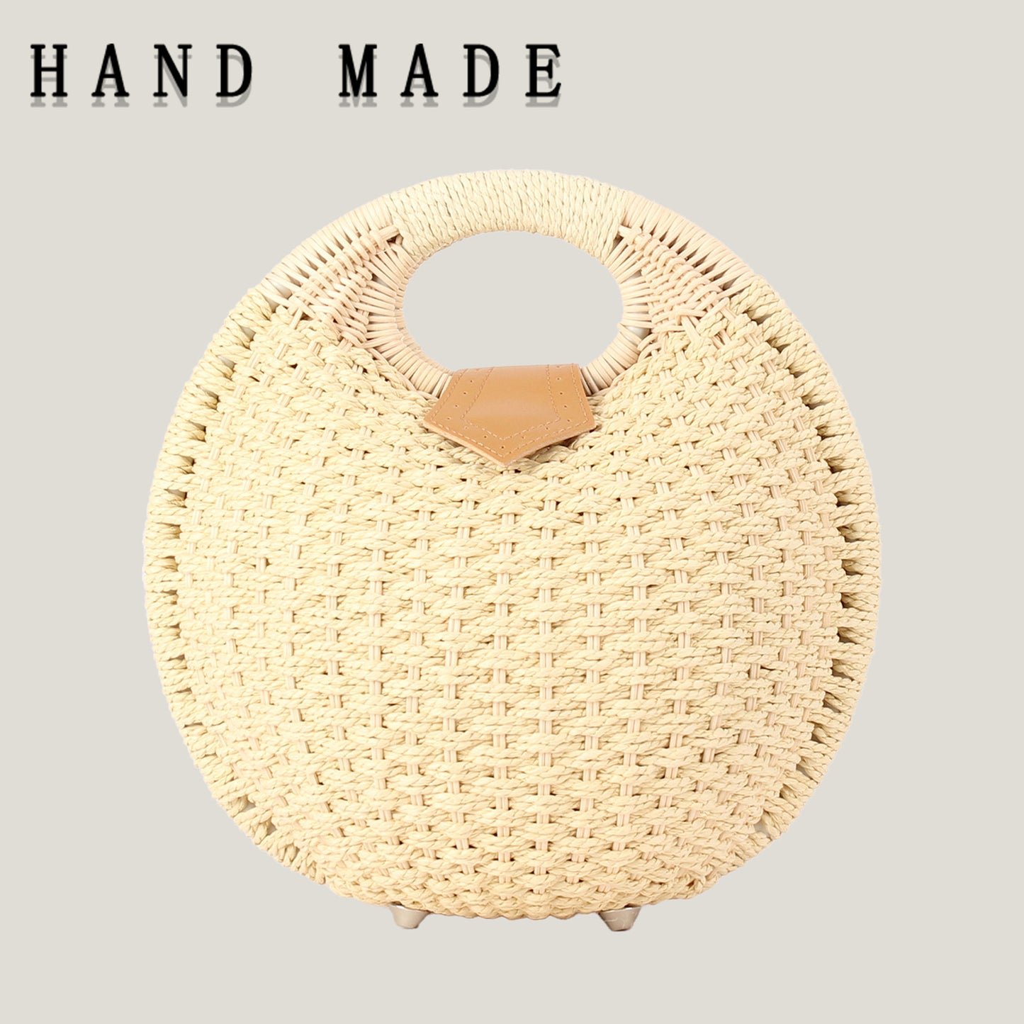 Women's Fashion Shell Cute Personality Rattan Weave Paper String Bags