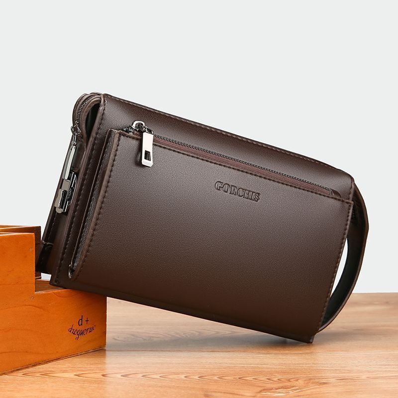 Men's Password Fashion Large Capacity Long Business Zipper Men's Clutch