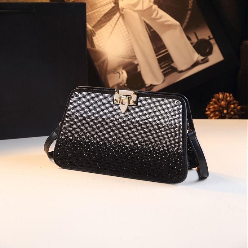 Women's Elegant High-grade Exquisite Shining Diamond Leather Handbags