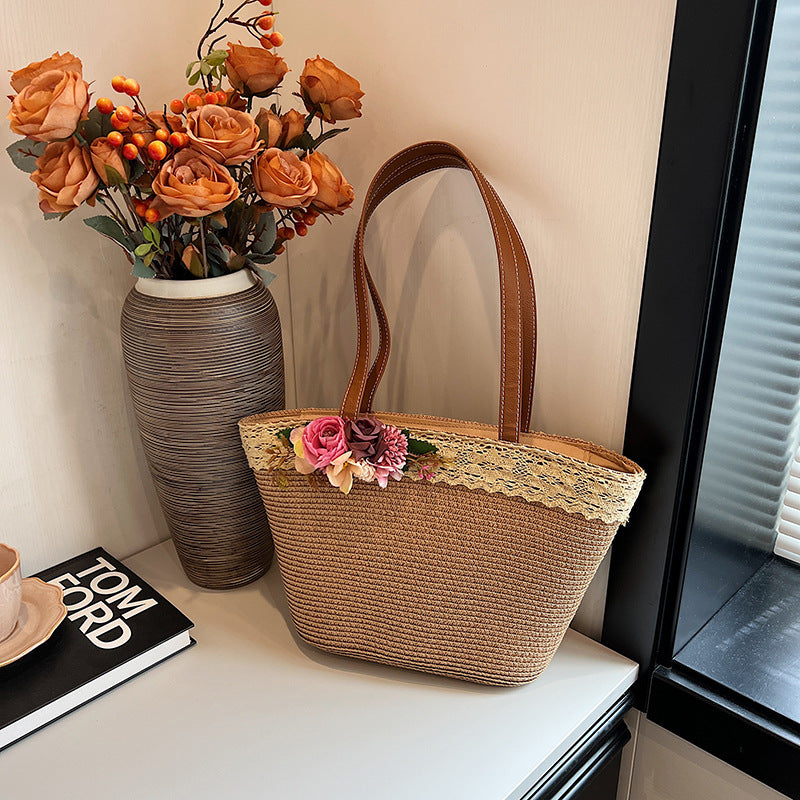 Women's Korean Style Mori Woven Fashion Straw Bags