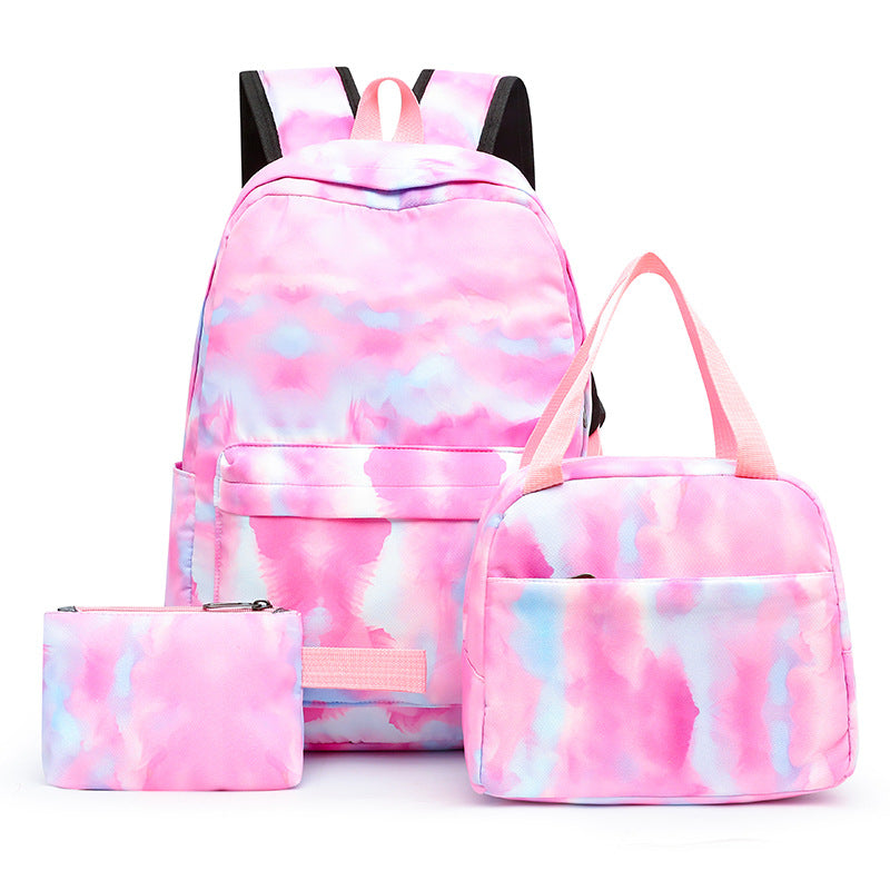 Set Combination Large Capacity Simple Lunch Pencil College Student Schoolbag