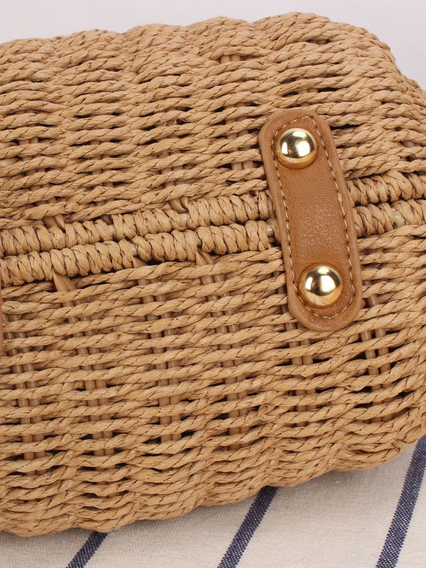 Women's Colorful Cover Fashion Woven Advanced Texture Simple Women's Messenger Bag