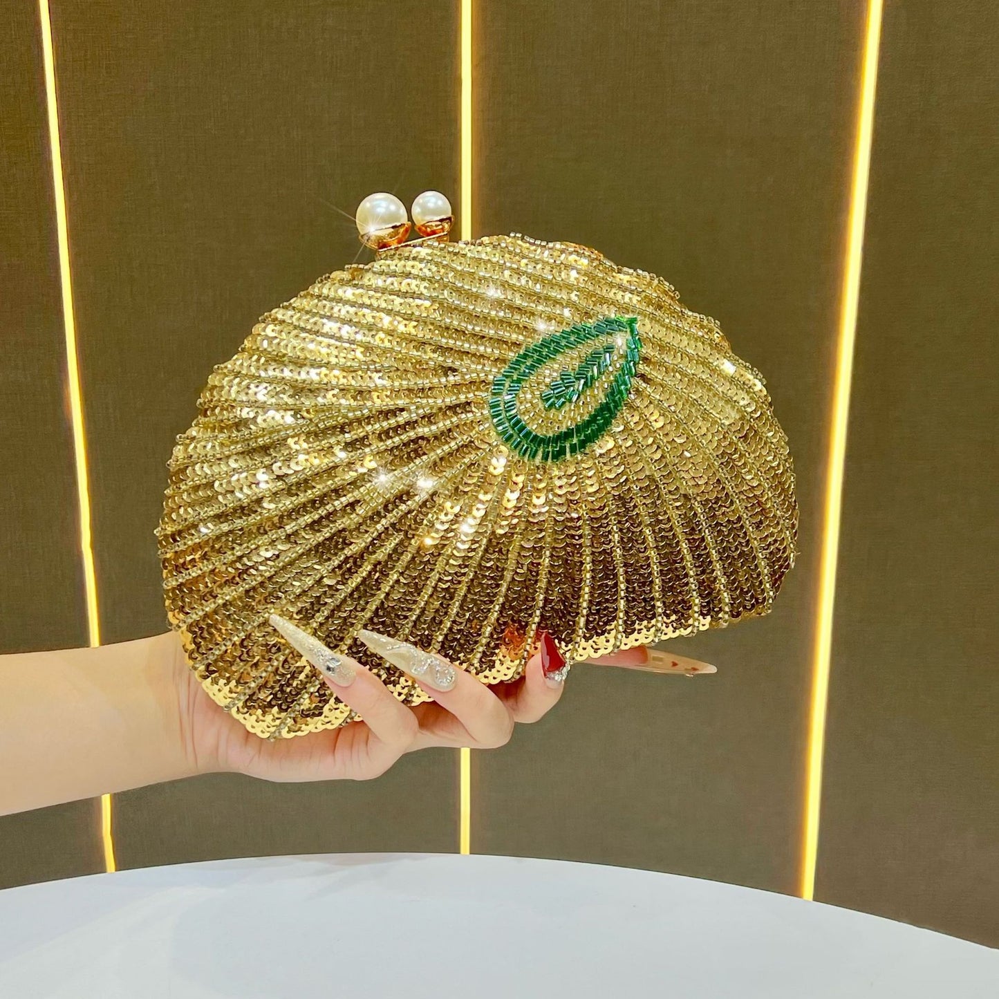 Beaded Embroidered Cheongsam Formal Dress Clutch Dinner Bag