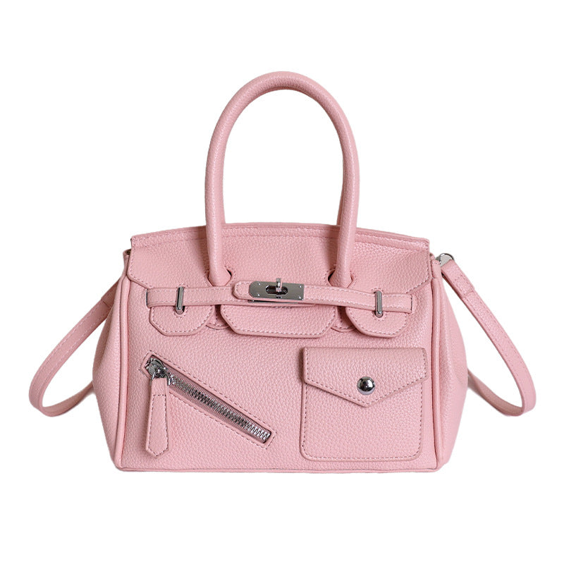 Kelly Retro Easy Matching Fashion Color Contrast Large Capacity Women's Messenger Bag
