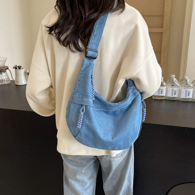 Women's Summer Large Capacity Dumpling Korean Camp Shoulder Bags