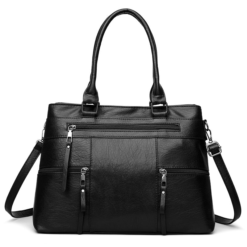 Women's Fashionable High-grade Retro Simple Large Capacity Women's Shoulder Bag