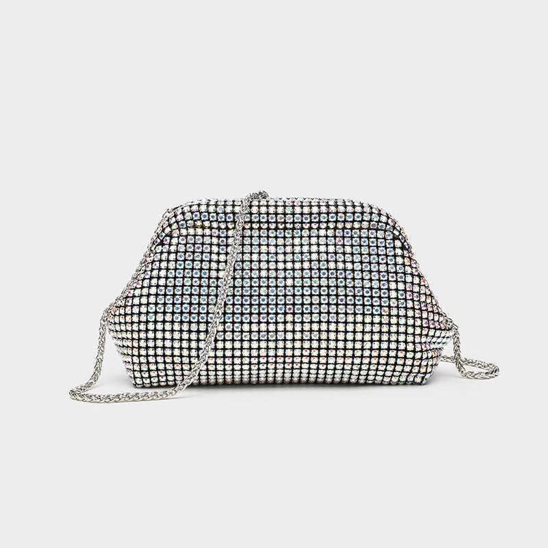Women's Rhinestone Dinner Full Diamond Hand Clip Bags