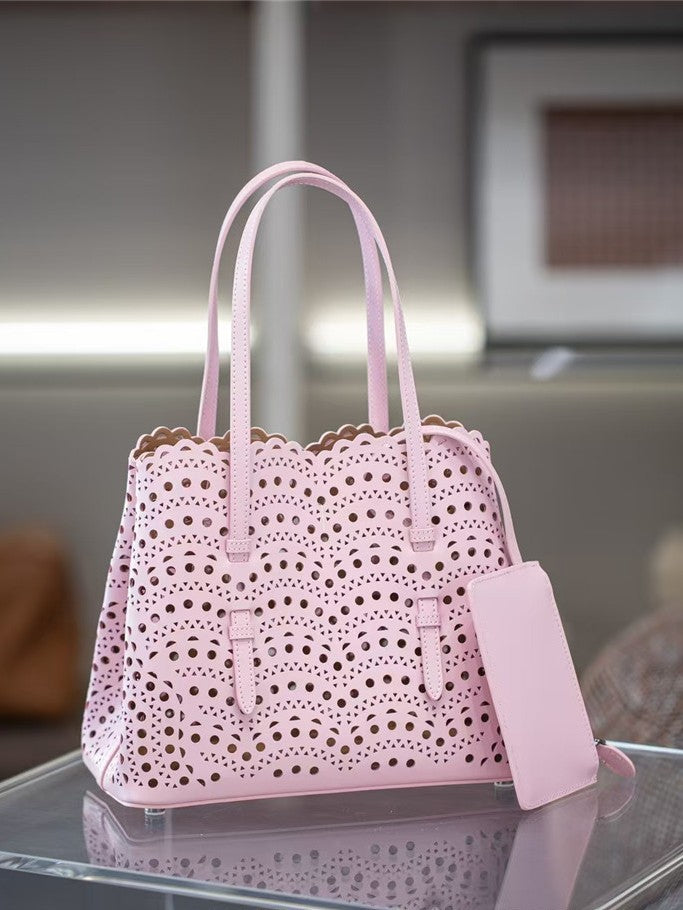 Women's Wave Hollow Carved Vegetable Basket French Bags