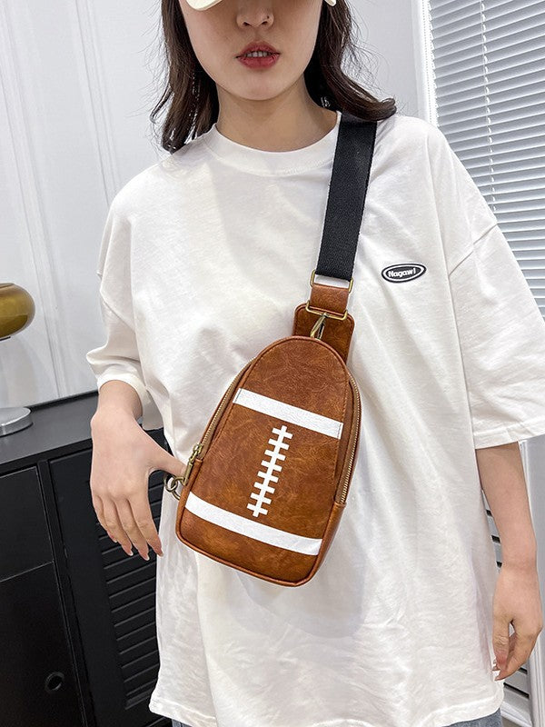 Women's High-grade Leather Printing Fashion Niche Women's Chest Bag, Fanny Pack