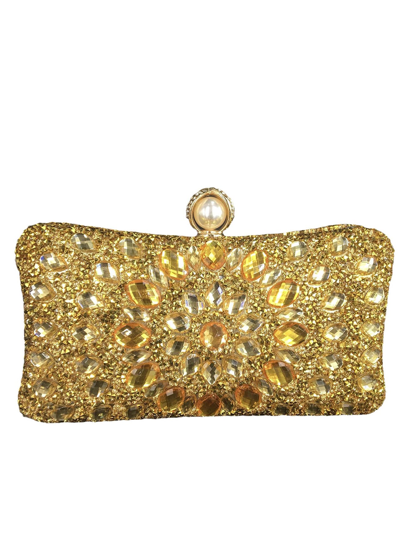 Women's Sunflower Fashion Banquet Clutch Dress Diamond Evening Bags