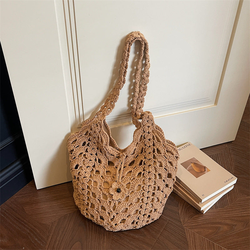 Fashion Portable Beach Vacation Idle Style Tote Bag