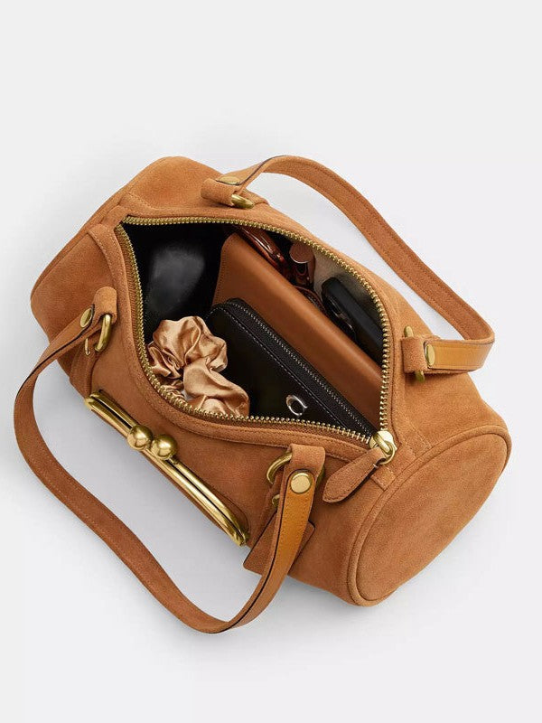 Women's Light Luxury High-grade Underarm Portable Trendy Frosted Boston Women's Shoulder Bag