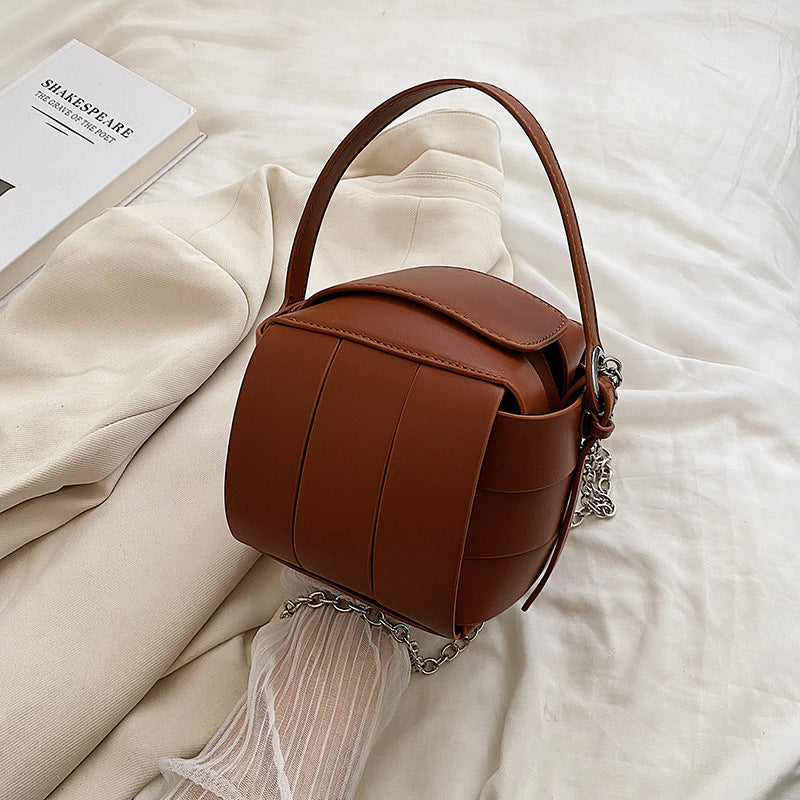 Women's Woven Chain Contrast Color Qualification Fast Women's Handbag