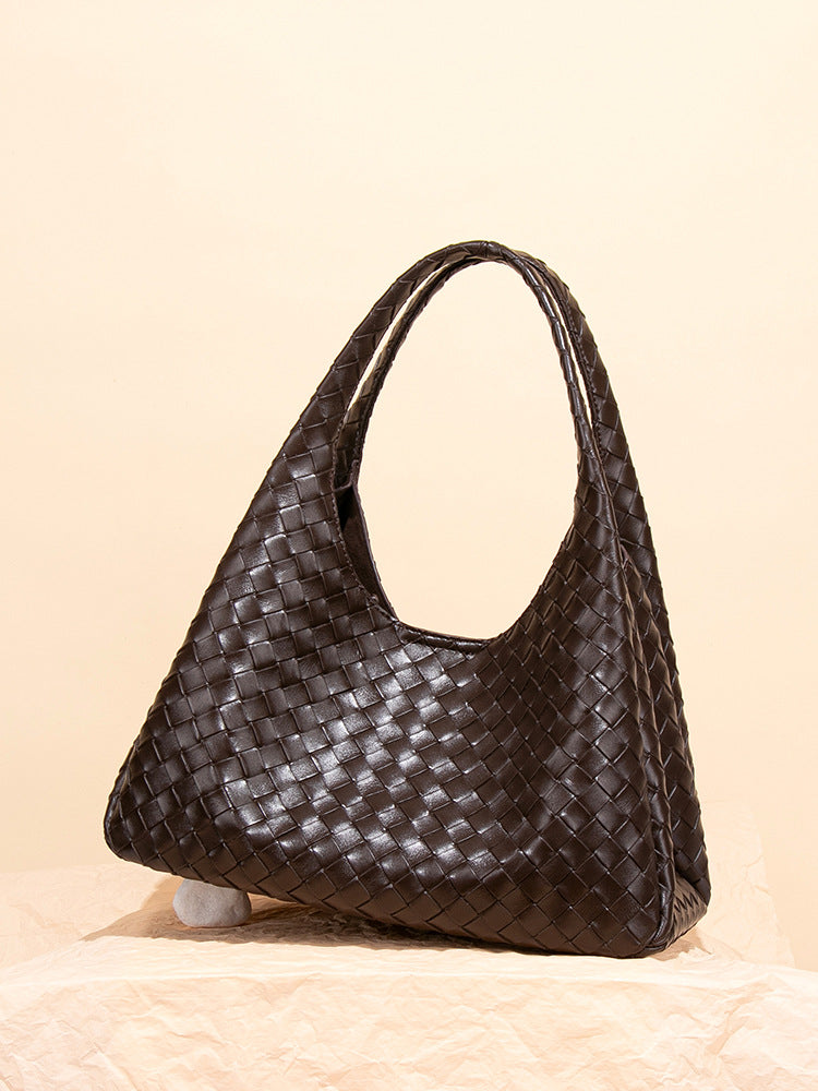 Women's Embossed Woven Fashion Large Capacity Commuter Bags