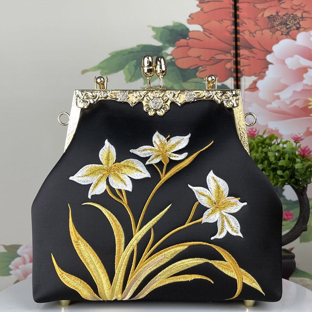 Women's Cheongsam Banquet Clutch Clip Live Gift Women's Handbag