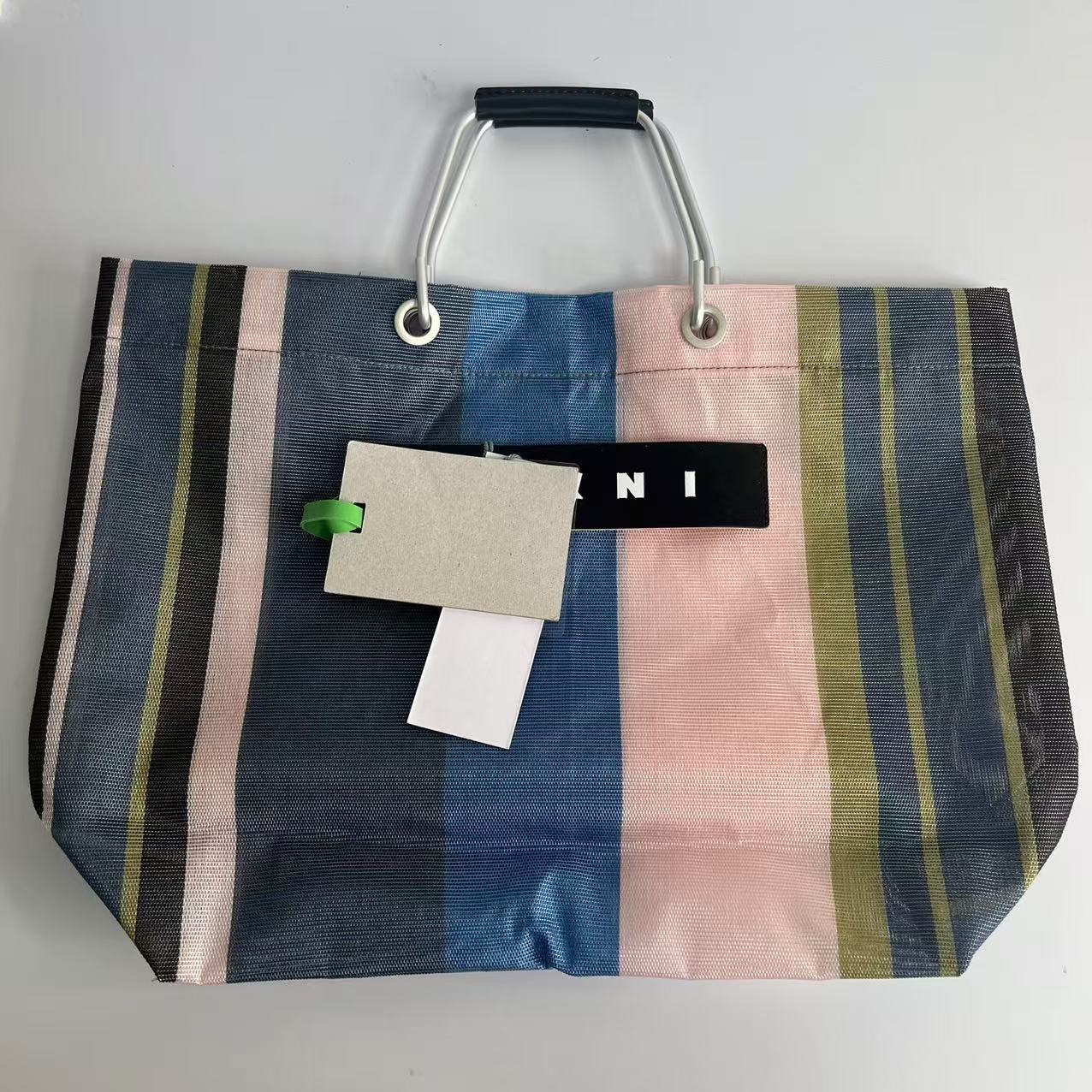 Women's & Men's Woven Aluminum Portable Leisure Shopping Tote Bag