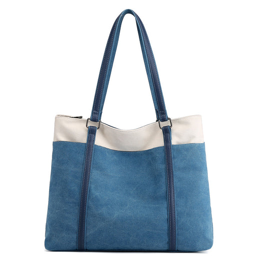 Women's Korean Style Stylish Artistic Simple Leisure Large Handbags