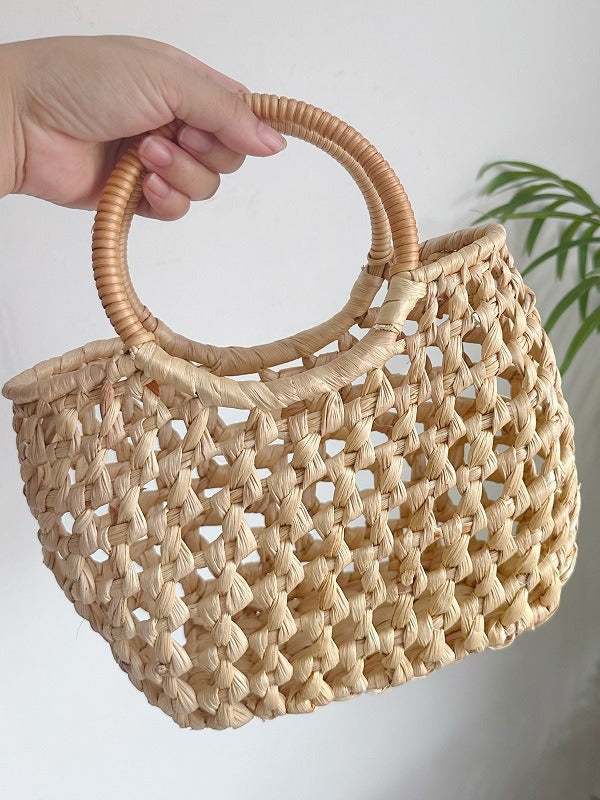 Women's Straw Woven Vacation Beach Fashion Retro Bags